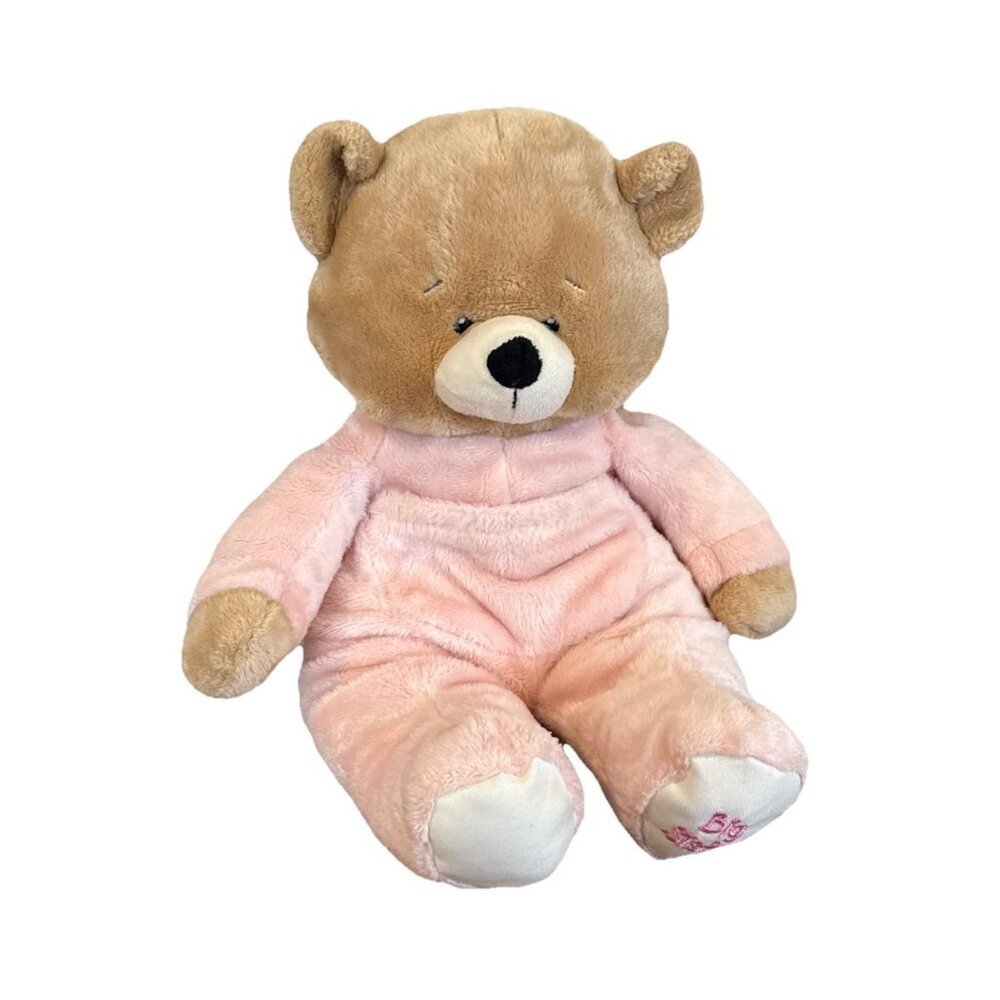 “Big Sister” Soft Pink Teddy Bear Plush Holding Baby Bear Lovey Baby Ganz